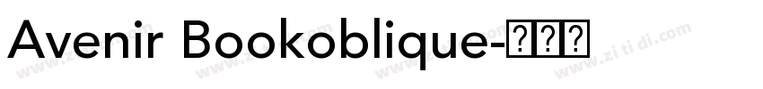Avenir Bookoblique字体转换